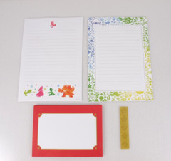 Nintendo Super Mario Stationary Set Paper Envelopes Stickers