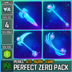 Roblox World Zero WZ – 4 PACK ZERO – ATT/BURN/VAMP – Staff/Scythe/Bow/Spear
