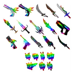 Murder Mystery 2 MM2 Rare Godly/Chrome Knives & Guns & Bundles/Sets & Pets🔥ITEM