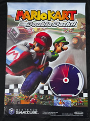 Original Mario Kart Double Dash Nintendo GameCube Store Promo Poster 39×27