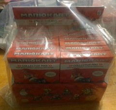 Mario Kart Collector Pins Display CASE Of 12 Boxes Official Nintendo Pins