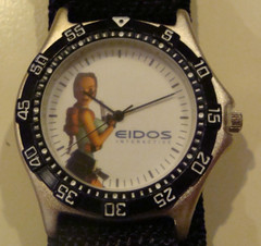 1996 Playstation/EIDOS ~Toys R Us Tomb Raider PROMO Watch~..BRAND NEW..