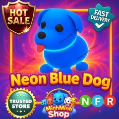 🐶 Neon Blue Dog Rare Legendary Vaulted Pet NFR|Fast Safe Delivery/Trusted Store