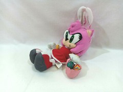 Amy Rose Bunny Sonic Hedgehog Happy Easter Mascot 13″ Plush Toy Network 2005