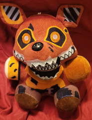 FNAF Five Nights at Freddy’s Twisted Foxy 8″ plushie with string and suction cup