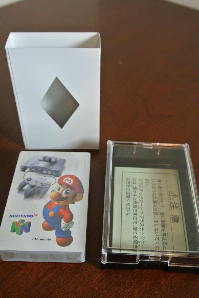 Nintendo Club Japan NINTENDO 64 CONSOLE Playing Cards Deck Promo NEW & SEALED