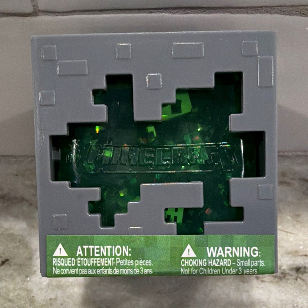 Just Toys Intl. Minecraft Jelly Cubes Creeper Cube Toy JTMIN-35237 (Green)