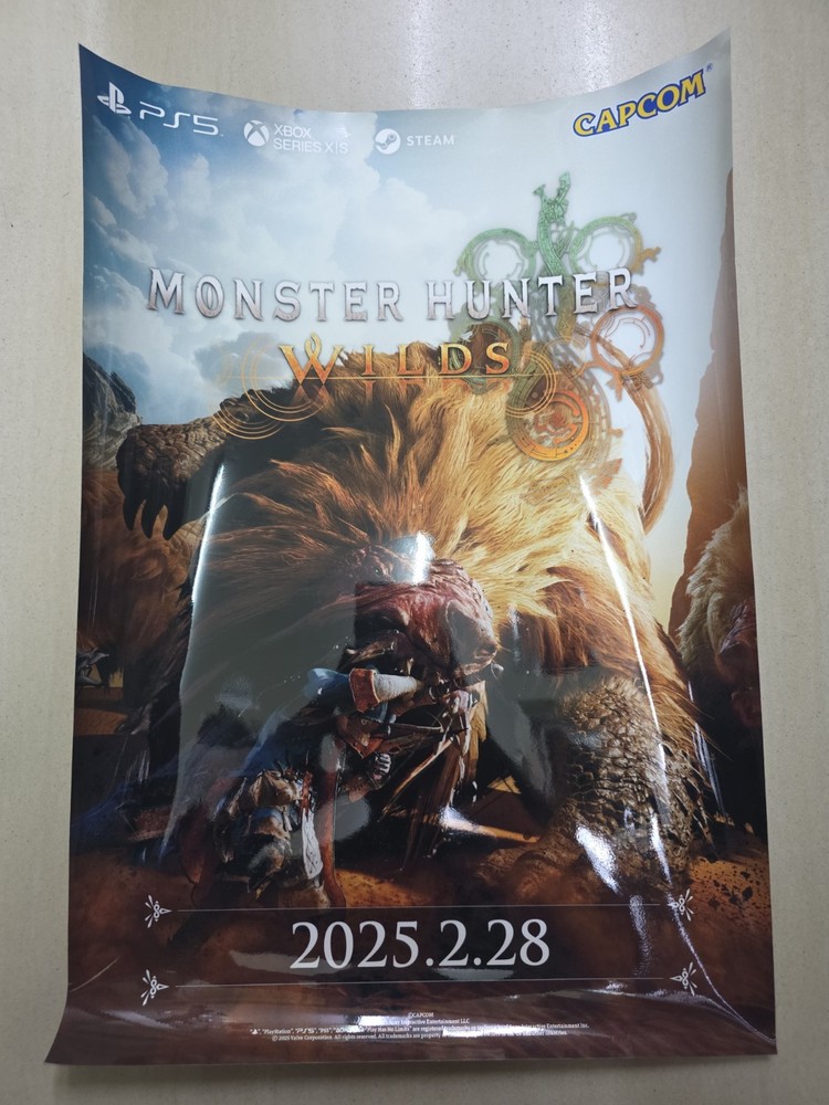 Monster Hunter Wilds Poster (H 42cm x L 30cm) (BN/PS5)