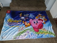 Kirbys return to dreamland deluxe GameStop cloth banner 33” x 48”