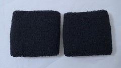 IGN Promo Wristbands Sweatbands E3 Event Swag (Pair) Black Terry Cloth