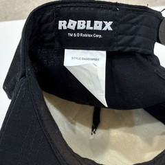 Roblox Adjustable Black Checkered Snapback Hat BA9S09RBX Character