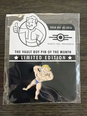 Bethesda Fallout Vault Boy Pin of the Month #1 Strength Limited Edition