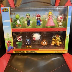 Jakks Super Mario Friends & Foes Boxed Figure Set Mario Luigi Peach Yoshi