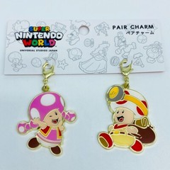 Super Mario Bros Toad Toadette Charm Set Nintendo World UNIVERSAL STUDIOS JAPAN