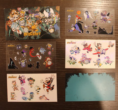 Acecraft Cuphead-inspired Bullet Hell PAX 2025 Sticker set 4 sheets