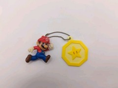 Nintendo Super Mario 3D Land Original Mario Keychain with Star Coin Japan
