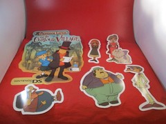 Professor Layton and the Curious Village Nintendo DS Promo Store Display Sticker