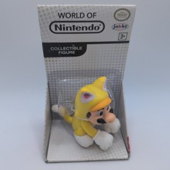 Yellow Cat Suit Mario – 2.5″ Figure – World of Nintendo – Jakks – Sealed