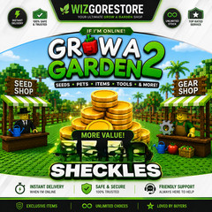 SHECKLES 10 M – 1 B | Grow a Garden 2 | Instant Delivery |