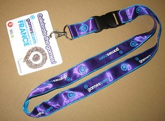 Gamescom 2013 promo Lanyard “Partner Country of Gamescom 2013 France”