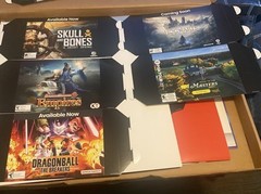 Lot (6)Gamestop Promo Mini Poster Banners 21″x9″dragon Ball,Hogwarts Legacy+