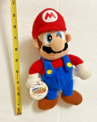 Vintage Rare Mario – Toysite 1999 Nintendo 64 N64 – 8″ Non-Posable Plush Figure