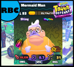MERMAID MAN 5 STAR SHINY – CHEAP SPONGEBOB TOWER DEFENSE – SBTD UNIT