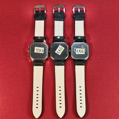Lot 3 Set Survival Horror Taste HIKUN Square Skull PU Leather Wristwatch Japan