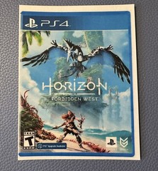 Horizon Forbidden West Laminated Promo Store Shelf Display Card ONLY PS4