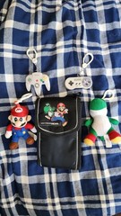 ToySite Nintendo DS Case, Mario and Yoshi Plush Mini Clip on Toys, N64, SNES