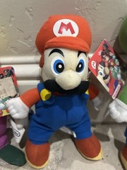 Super Mario Bros Kellytoys Plush Lot Set of 3 Mario Luigi Wario RARE NWT