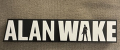 Alan Wake Video Game Logo 3D Printed Wall Sign Plaque Display Decor 10” Wide