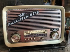Fallout Radiation King radio, real working fan art, AM FM SW BT TF USB, NO BOX
