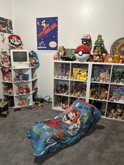 Vtg Super Mario Bros. Sleeping Bag 1988 55” x 29”Nintendo Rare Chair Game Room