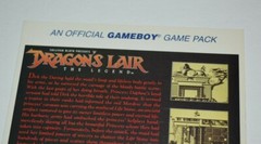 1989 DRAGON’S LAIR The Legend Nintendo Gameboy Vtg Toys ‘R’ Us VIDPRO CARD