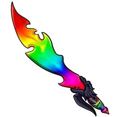 Rainbow Blade Roblox Multicolor Collectible Merchandise 2016 Heat chroma