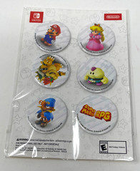 Nintendo Switch Super Mario RPG GameStop Pre-Order Exclusive Bonus 6 Button Set