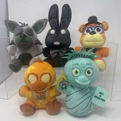 Lot Of 5 Funko Five Nights At Freddy’s Plush Chica Security Breach Shadow Bonnie