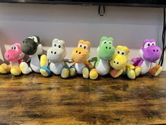 Yoshi’s Island and Super Mario plushies