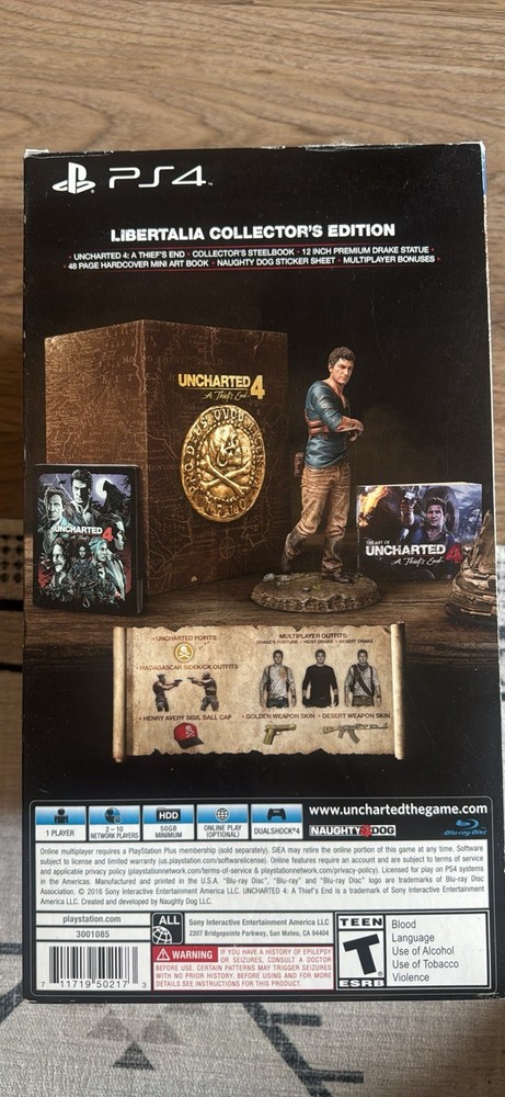 Uncharted 4: A Thief’s End Libertalia Collector’s Edition PS4 NEW