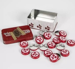 Fallout Nuka Cola Cherry Bottle Cap Series For Glass Rocket Figure NEW
