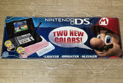 NINTENDO DS LITE Huge Video Game Store Display Banner Super Mario Bros Promo 8ft