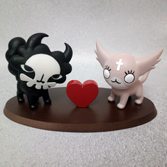 Mewgenics Morana & Marshmallow Cat Figurines Hand Painted Resin Set or Single