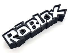 Roblox Logo Sign Display Figure Novelty Gift Collectable Stand 9.2x 2.4x 1.6