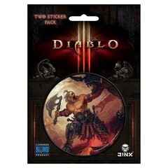 Diablo III 3″ Round Sticker 2-Pack: Barbarian Class
