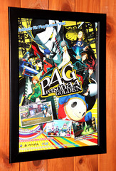 Persona 4 Golden PS4 PS Vita Rare Promo Small Poster / Ad Page Framed