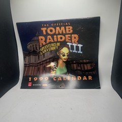 Tomb Raider III 1999 Calendar 12 Month Calendar – Great Condition – 11×12 Inch