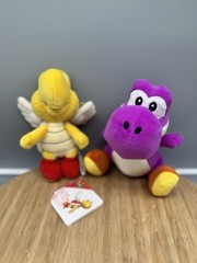 Koopa Paratrooper 6.5” Plush Purple Yoshi Super Mario Bros Little Buddy Lot