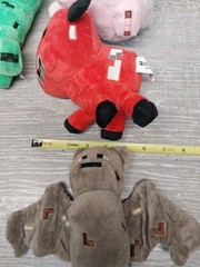 Minecraft Plush Lot of 7 Jazwares Small Creeper Bat Squid Sheep Pig +