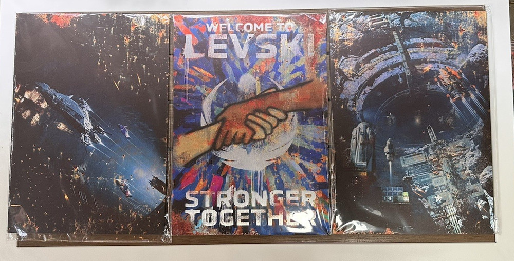 Limited Edition 2026 Cloud Imperium Star Citizen Levski Metal Poster Set 3 + Box